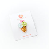 Ice Cream Crochet Clip